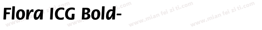 Flora ICG Bold字体转换